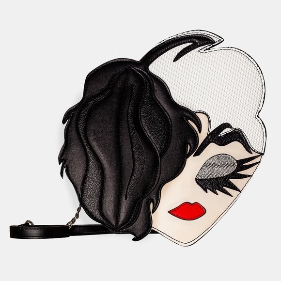 Danielle Nicole Disney Cruella Die Cut Of Her Face Crossbody Still in Plastic - Picture 1 of 5